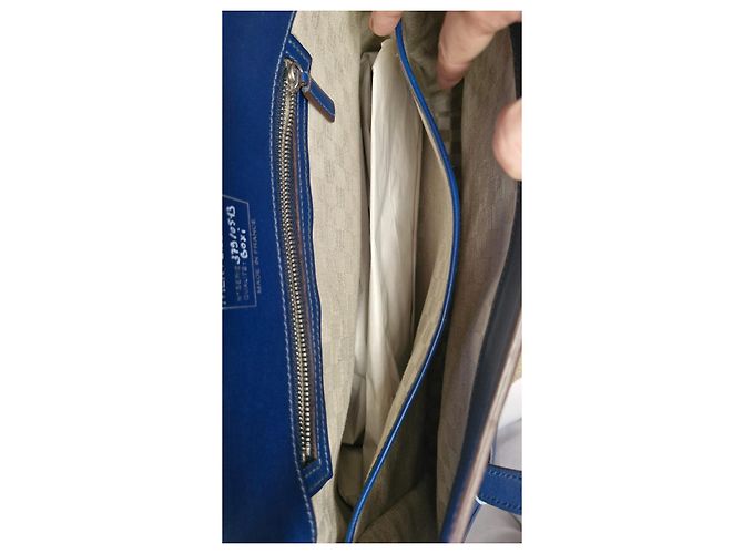 Just Campagne Merveille uby Borsa a mano blu in pelle - vista 10