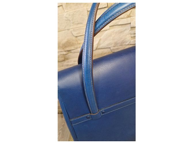 Just Campagne Merveille uby Borsa a mano blu in pelle - vista 4