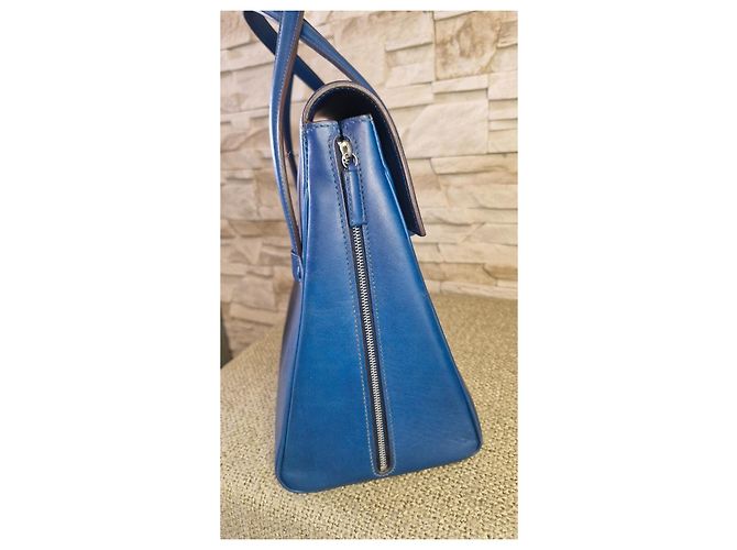Just Campagne Merveille uby Borsa a mano blu in pelle - vista 5