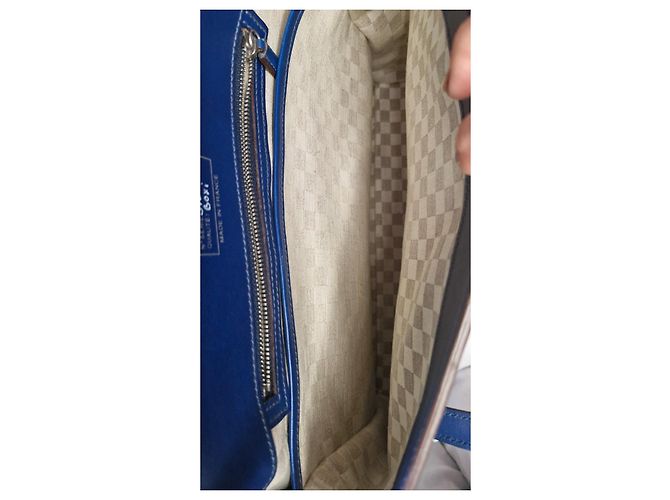 Just Campagne Merveille uby Borsa a mano blu in pelle - vista 9