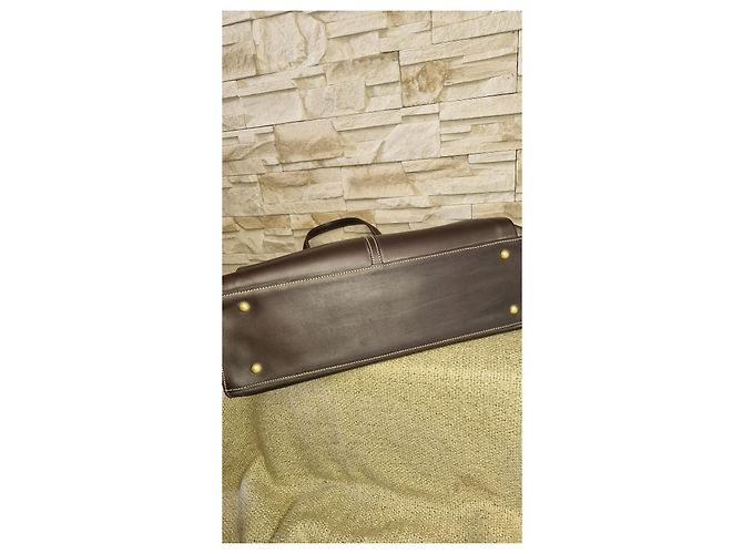 Borsa in pelle Just Campagne Paris Marrone Scuro - vista 11
