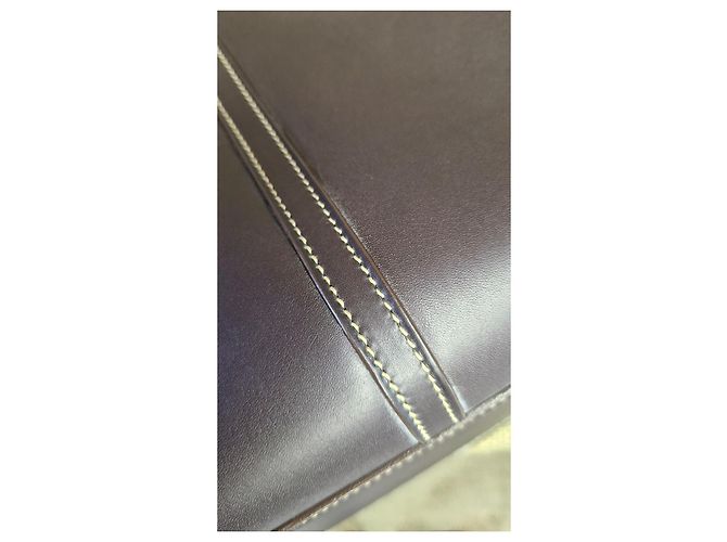 Borsa in pelle Just Campagne Paris Marrone Scuro - vista 13