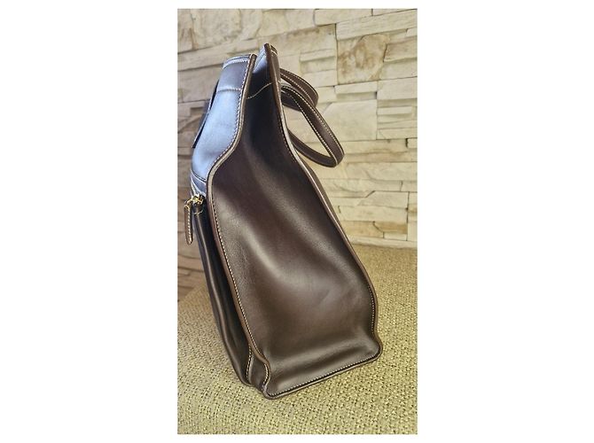 Borsa in pelle Just Campagne Paris Marrone Scuro - vista 5