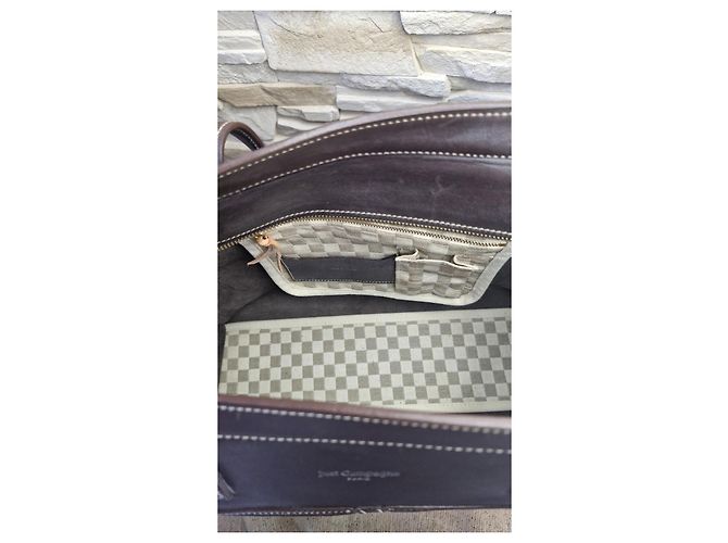 Borsa in pelle Just Campagne Paris Marrone Scuro - vista 9