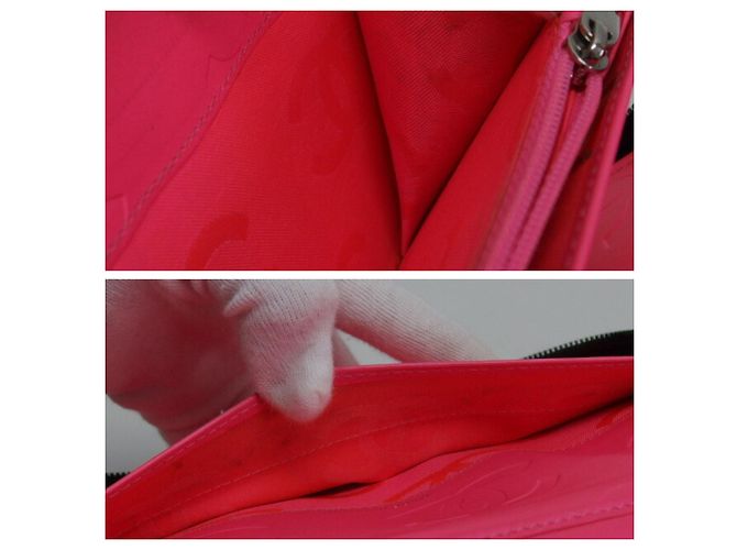 Cartera Larga Línea Cambon de Chanel Negro Rosa - vista 10