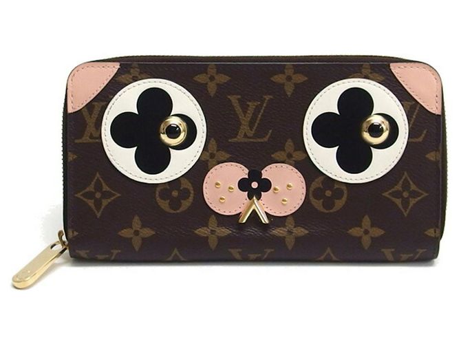 Cartera Zippy Monogram Louis Vuitton Negro Rosa Blanco - vista 2