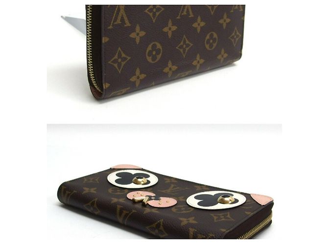 Cartera Zippy Monogram Louis Vuitton Negro Rosa Blanco - vista 4