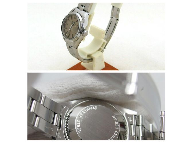 Rolex Oyster Perpetual Date Damen Uhr 6916 Silber - Ansicht 3
