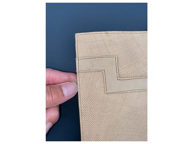 Pochette Christian Dior Beige in Tessuto e Pelle - vista 11