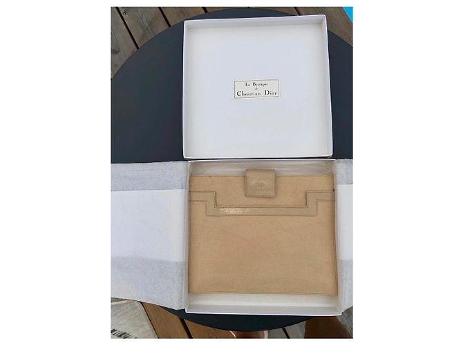 Pochette Christian Dior Beige in Tessuto e Pelle - vista 2