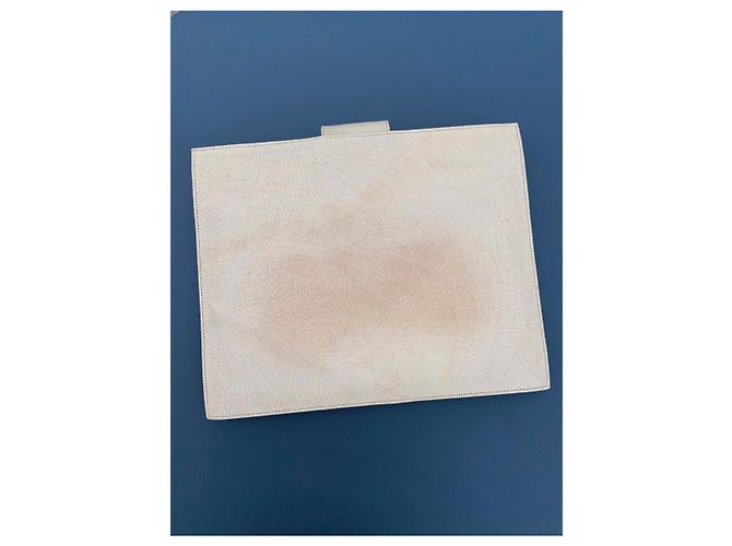 Pochette Christian Dior Beige in Tessuto e Pelle - vista 7