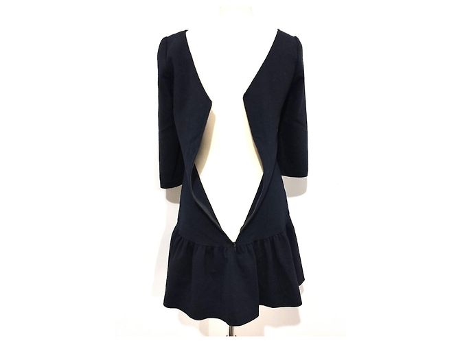 Ba&sh Vestido de Lana Teina T S Azul oscuro - vista 4