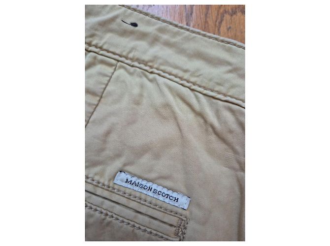 Calça chino Maison Scotch bege - vista 2