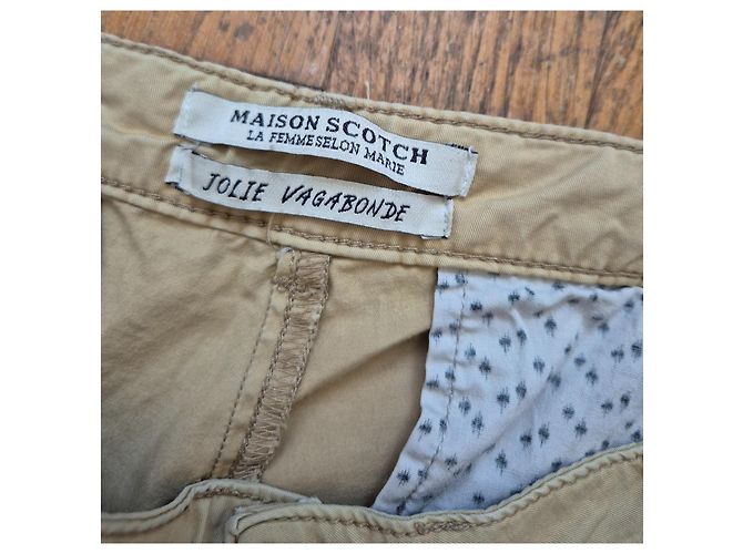 Calça chino Maison Scotch bege - vista 3