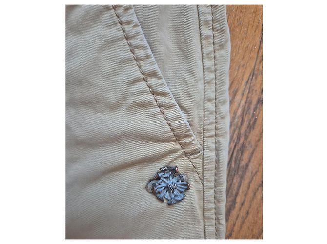 Calça chino Maison Scotch bege - vista 4