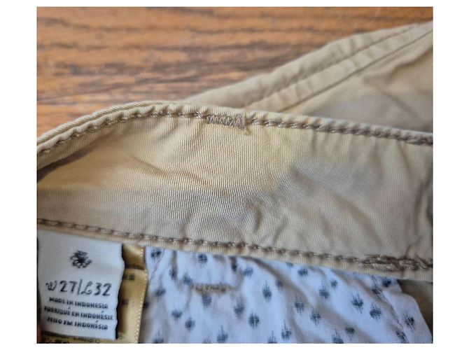 Calça chino Maison Scotch bege - vista 5