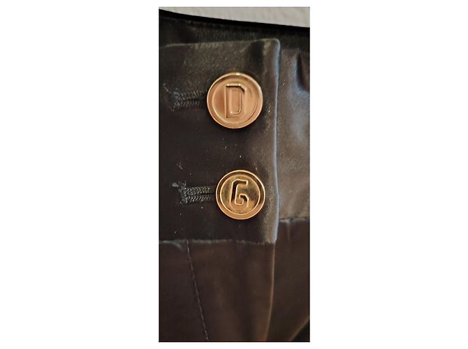 DOLCE & GABBANA STRETCH-SATIN-HOSEN. Schwarz - Ansicht 6