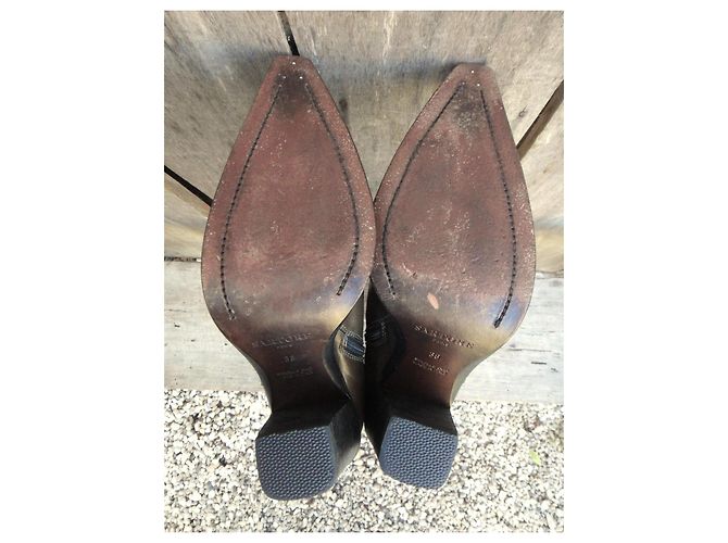 Botas Sartore de cuero marrón Castaño - vista 5