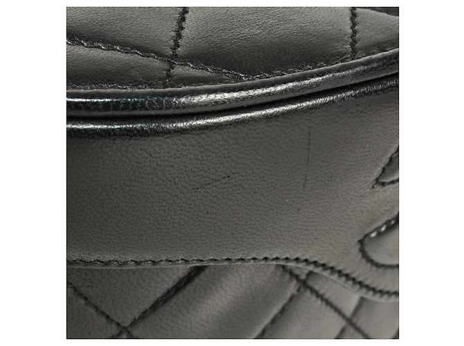 Borsa a Spalla Chanel Coco Mark Matelassé con Frange Nero - Ansicht 9