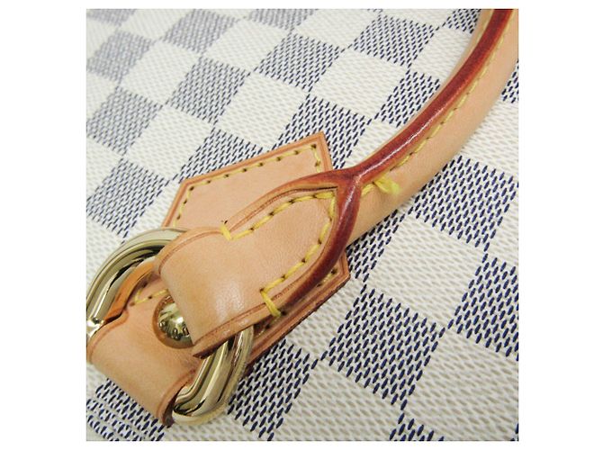Borsa Louis Vuitton Damier Azur Saleya PM - vista 11