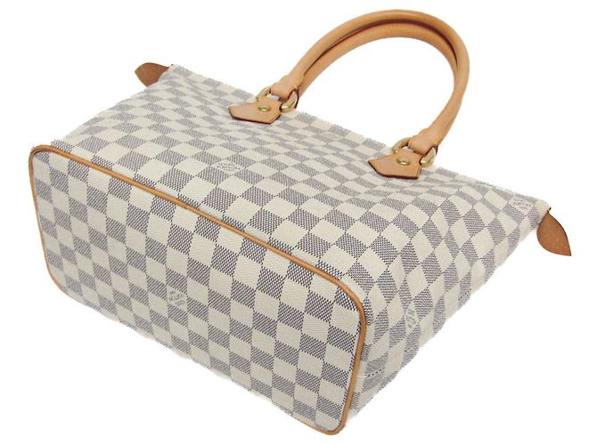 Borsa Louis Vuitton Damier Azur Saleya PM - vista 3