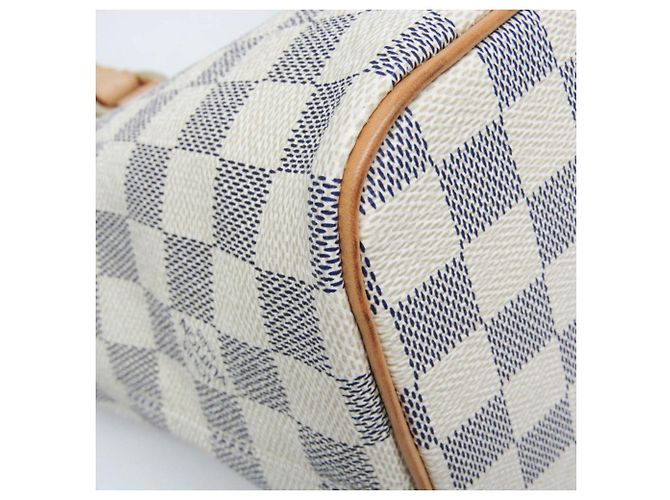 Borsa Louis Vuitton Damier Azur Saleya PM - vista 5