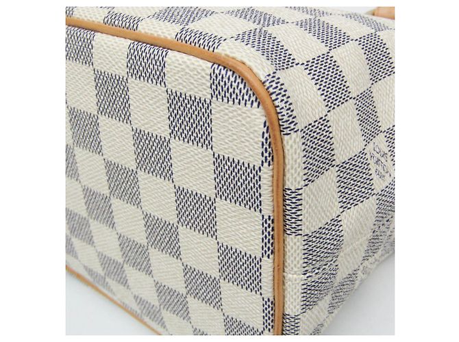 Borsa Louis Vuitton Damier Azur Saleya PM - vista 6