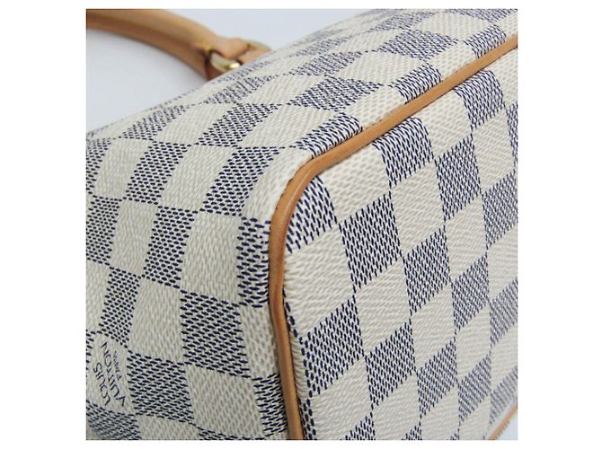 Borsa Louis Vuitton Damier Azur Saleya PM - vista 7