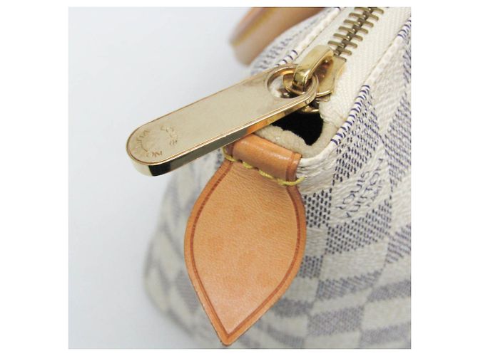 Borsa Louis Vuitton Damier Azur Saleya PM - vista 8