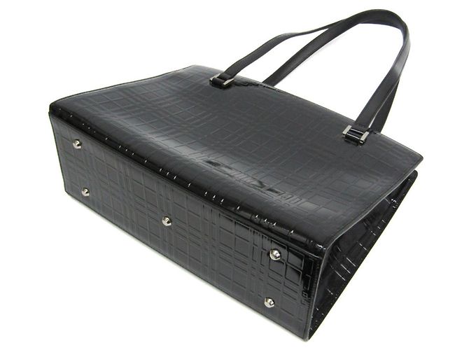 Borsa a Spalla Donna Burberry Nova Check Nero - vista 2