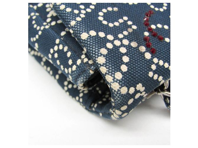 Code Coco Borsa a Spalla Chanel No.5 Coco Mark Chain Blu navy - vista 11