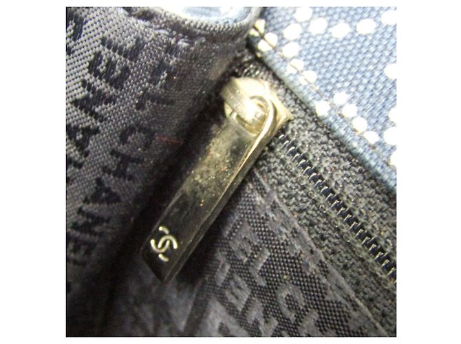 Code Coco Borsa a Spalla Chanel No.5 Coco Mark Chain Blu navy - vista 14
