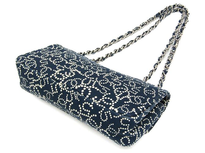 Code Coco Borsa a Spalla Chanel No.5 Coco Mark Chain Blu navy - vista 2