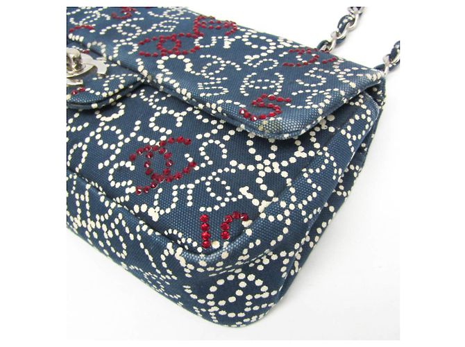 Code Coco Borsa a Spalla Chanel No.5 Coco Mark Chain Blu navy - vista 5