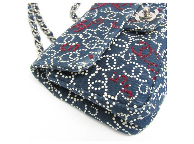 Code Coco Borsa a Spalla Chanel No.5 Coco Mark Chain Blu navy - vista 6