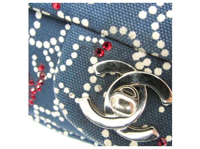 Code Coco Borsa a Spalla Chanel No.5 Coco Mark Chain Blu navy - vista 9