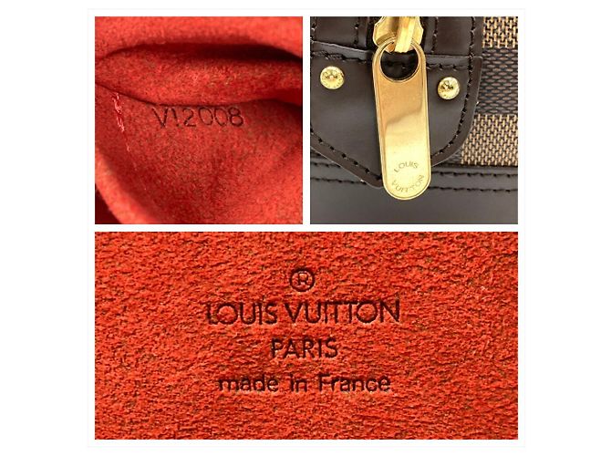 Borsa Knightsbridge Louis Vuitton Marrone Damier ebene - vista 10