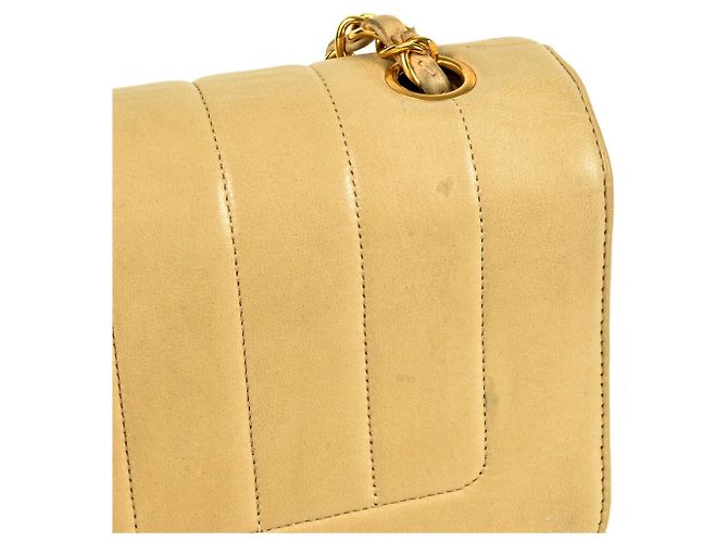 Borsa a Spalla Chanel Mademoiselle con Catena Beige - vista 3