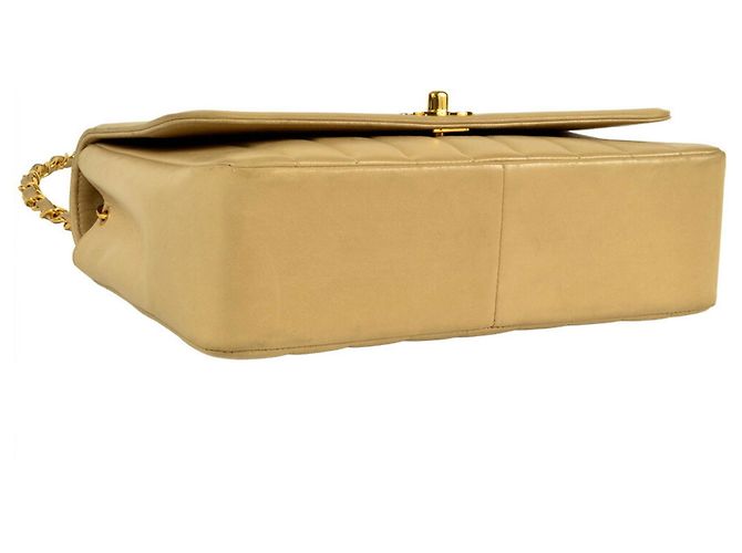 Borsa a Spalla Chanel Mademoiselle con Catena Beige - vista 5