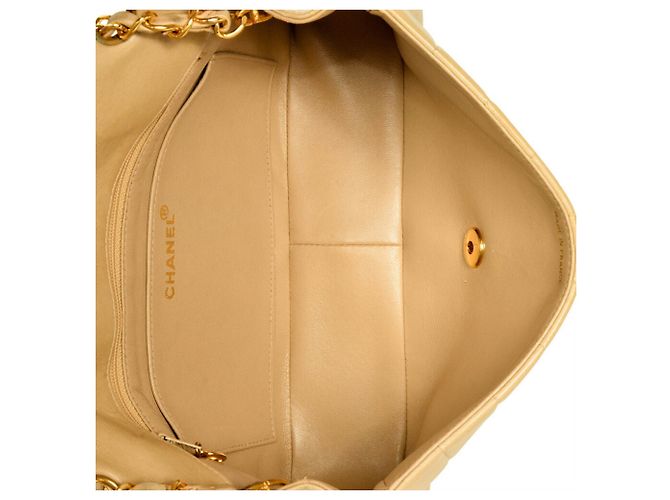 Borsa a Spalla Chanel Mademoiselle con Catena Beige - vista 7