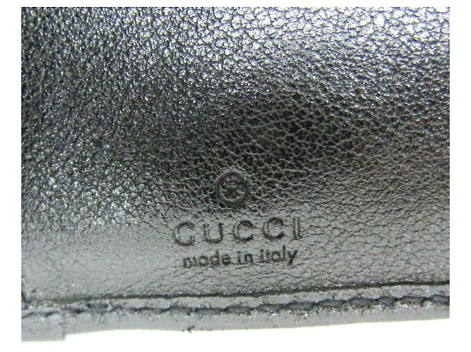 Billetera Compacta Gucci Bamboo Diana Negro - vista 11
