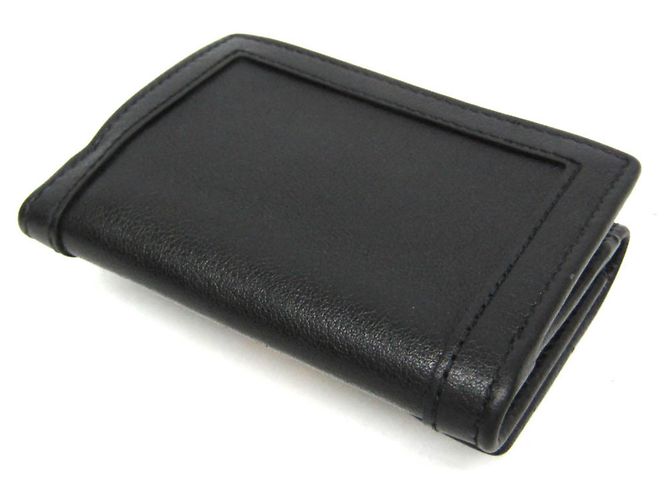 Billetera Compacta Gucci Bamboo Diana Negro - vista 3
