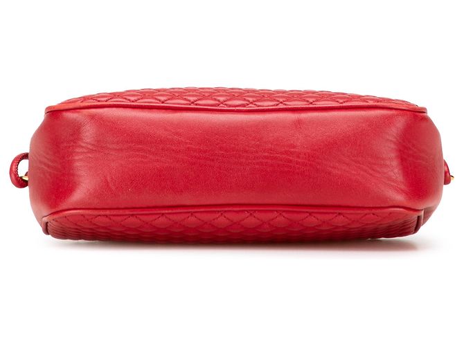 Rote gesteppte Lammleder Victoire Kamera Tasche von Saint Laurent - Ansicht 3