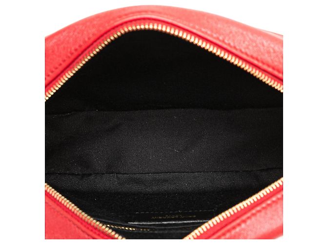 Rote gesteppte Lammleder Victoire Kamera Tasche von Saint Laurent - Ansicht 4