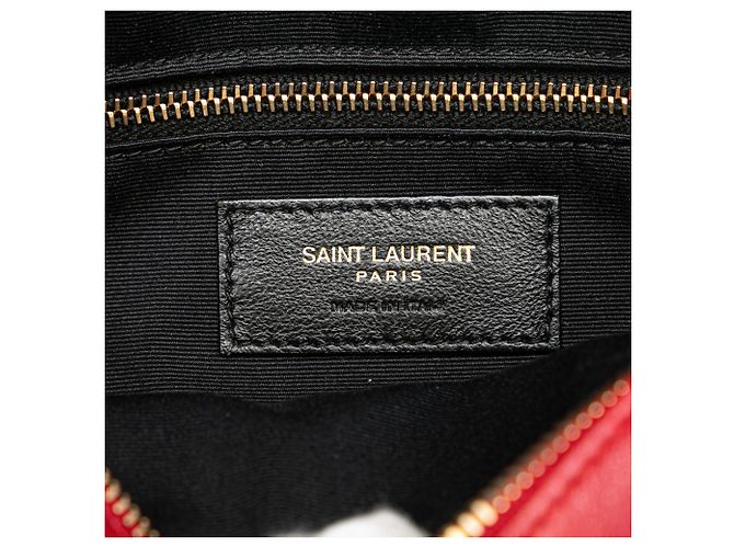 Rote gesteppte Lammleder Victoire Kamera Tasche von Saint Laurent - Ansicht 5
