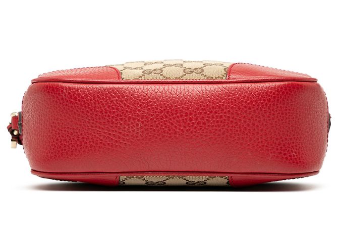 Borsa a tracolla Gucci in tela GG marrone Beige - vista 3