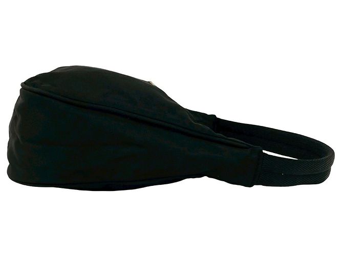 Bolsa de mão mini em nylon Tessuto da Prada Preto - vista 6