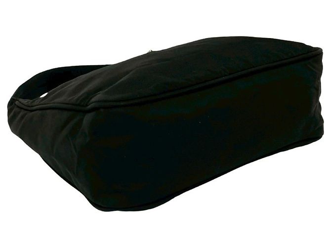 Bolsa de mão mini em nylon Tessuto da Prada Preto - vista 7