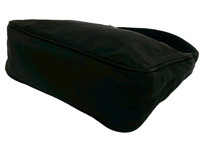 Bolsa de mão mini em nylon Tessuto da Prada Preto - vista 8