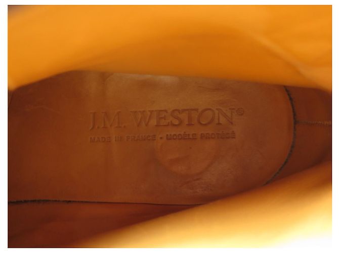 BOTAS JODHPUR JM WESTON 722 8.5D 42.5 COURO MARROM - vista 12